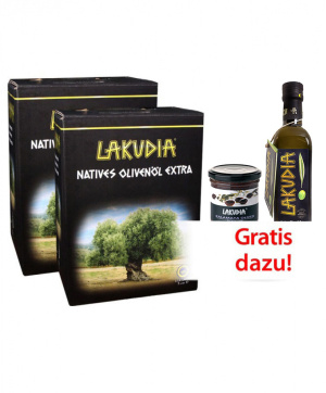 VORTEILSPAKET 10l LAKUDIA Olivenöl nativ extra Bag-in-Box