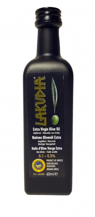 Extra natives LAKUDIA Olivenöl in 60 ml Probefläschchen